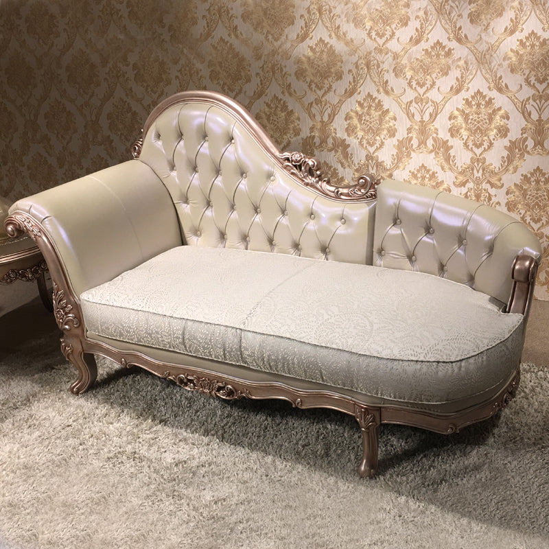 Glam Upholstered Chaise Lounge Couch Wood Chaise Lounge Chair Clearhalo 'Chairs & Seating' 'Chaise Lounge' 'chaise_lounge' 'furn' 'furn_chaise_lounge' 'Furniture' 'Living Room Furniture' 7606856