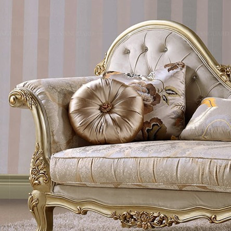 Glam Upholstered Chaise Lounge Couch Wood Chaise Lounge Chair Clearhalo 'Chairs & Seating' 'Chaise Lounge' 'chaise_lounge' 'furn' 'furn_chaise_lounge' 'Furniture' 'Living Room Furniture' 7606858