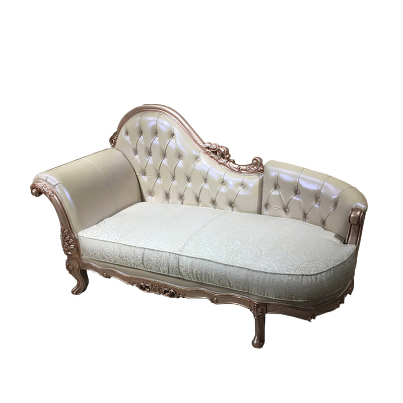 Glam Upholstered Chaise Lounge Couch Wood Chaise Lounge Chair Clearhalo 'Chairs & Seating' 'Chaise Lounge' 'chaise_lounge' 'furn' 'furn_chaise_lounge' 'Furniture' 'Living Room Furniture' 7606859