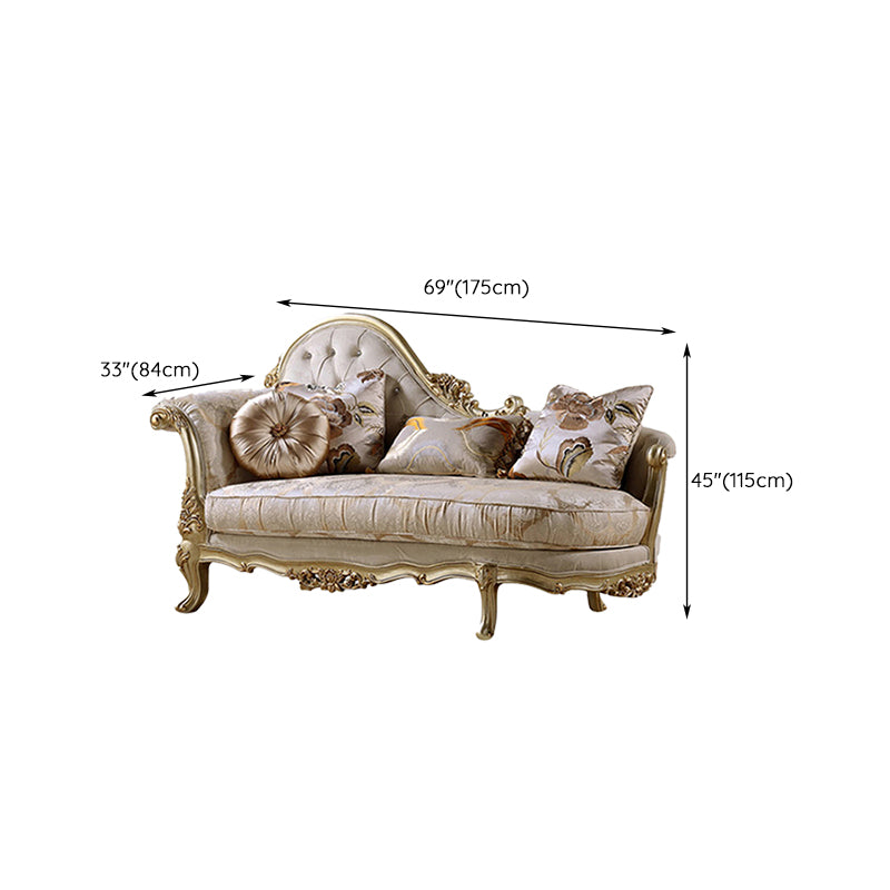 Glam Upholstered Chaise Lounge Couch Wood Chaise Lounge Chair Clearhalo 'Chairs & Seating' 'Chaise Lounge' 'chaise_lounge' 'furn' 'furn_chaise_lounge' 'Furniture' 'Living Room Furniture' 7606863