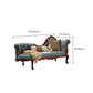 French Country Upholstered Chaise Lounge Couch One Armed Lounge Chair
