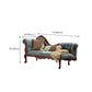 French Country Upholstered Chaise Lounge Couch One Armed Lounge Chair