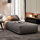 Chaise longue rembourrée contemporaine avec accoudoirs