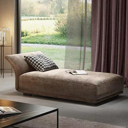 Chaise longue rembourrée contemporaine avec accoudoirs