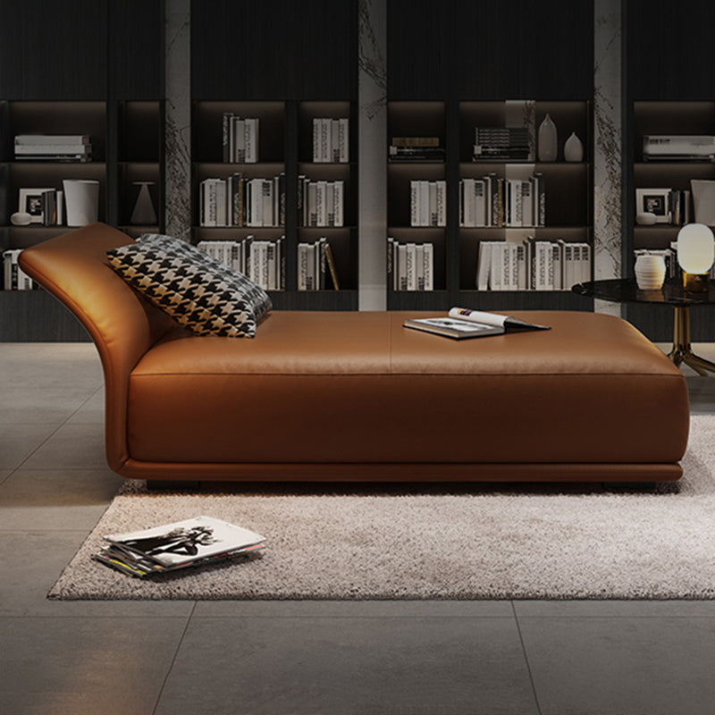 Chaise longue rembourrée contemporaine avec accoudoirs