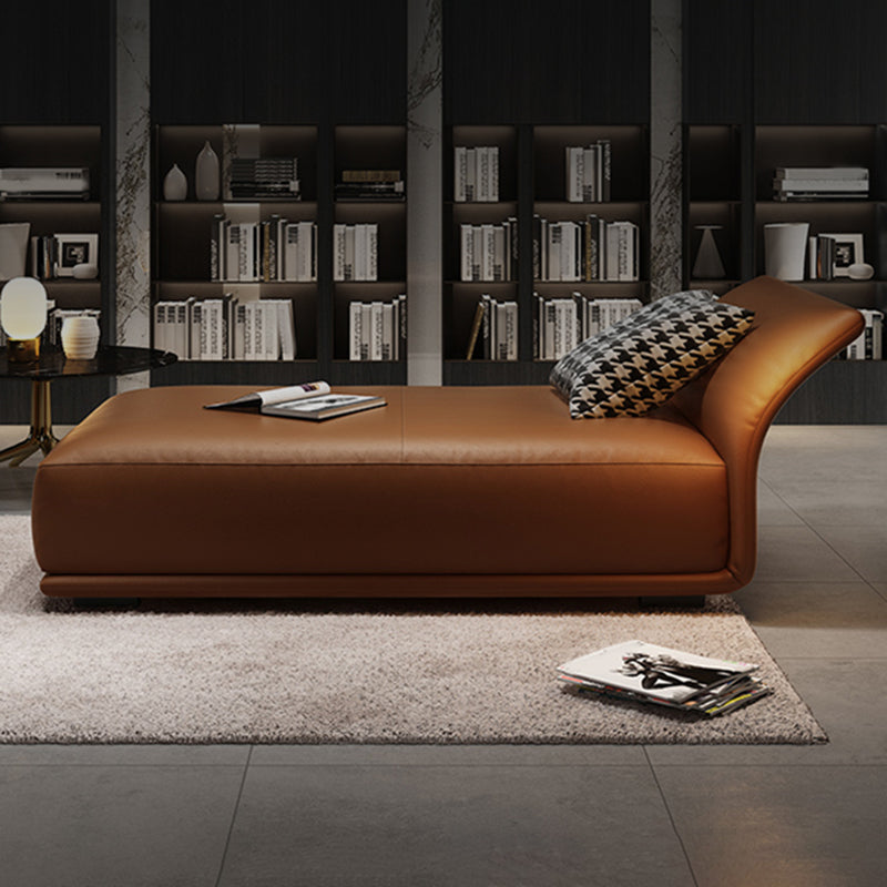 Chaise longue rembourrée contemporaine avec accoudoirs