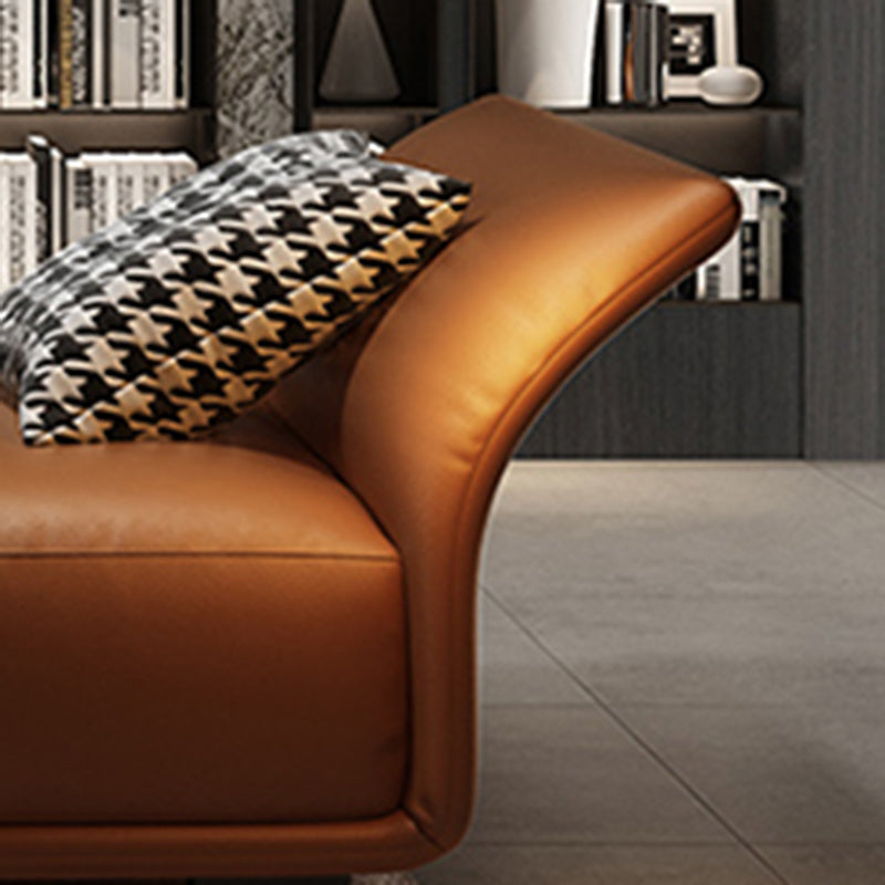 Chaise longue rembourrée contemporaine avec accoudoirs