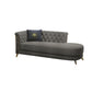 Chaise longue moderna imbottita con braccioli arrotolati