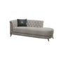 Chaise longue moderna imbottita con braccioli arrotolati