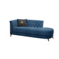 Chaise longue moderna imbottita con braccioli arrotolati
