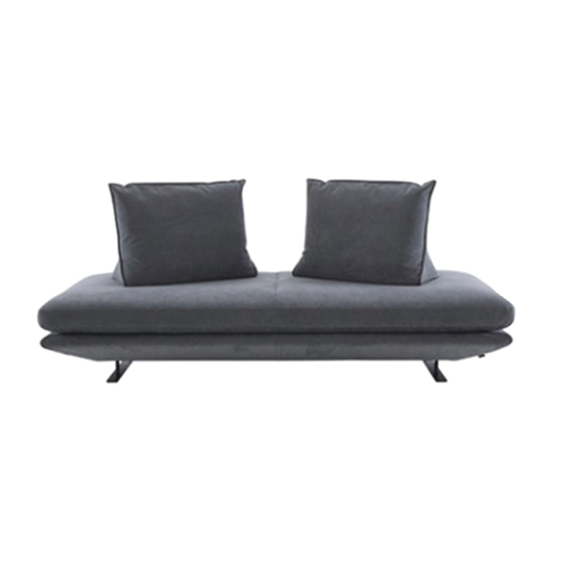 Contemporary Upholstered Accent Chair Armless Genuine Leather Lounge Chair 71"L x 39"W x 16"H Clearhalo 'Chairs & Seating' 'Chaise Lounge' 'chaise_lounge' 'furn' 'furn_chaise_lounge' 'Furniture' 'Living Room Furniture' 7606927