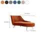Glam Upholstered Velvet Chaise Lounge Couch Metal Chaise Lounge Chair Clearhalo 'Chairs & Seating' 'Chaise Lounge' 'chaise_lounge' 'furn' 'furn_chaise_lounge' 'Furniture' 'Living Room Furniture' 7606958