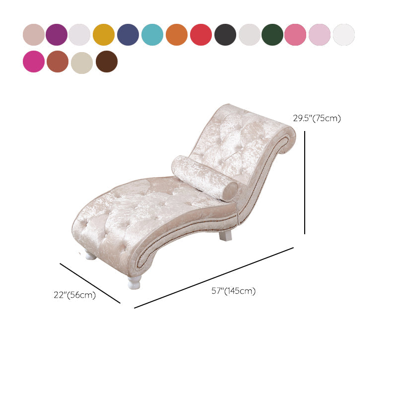 Scandinavian Upholstered Chaise Lounge Couch Armless Chaise Lounge Chair Clearhalo 'Chairs & Seating' 'Chaise Lounge' 'chaise_lounge' 'furn' 'furn_chaise_lounge' 'Furniture' 'Living Room Furniture' 7606989