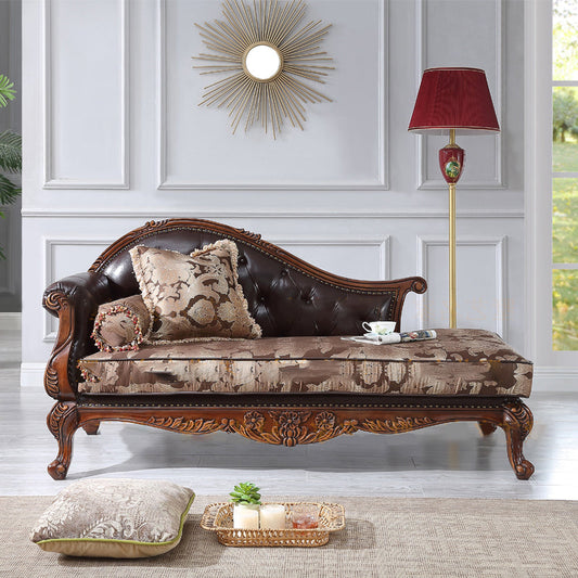 Traditional Upholstered Chaise Lounge Couch Fabric Chaise Lounge Chair with Arms Clearhalo 'Chairs & Seating' 'Chaise Lounge' 'chaise_lounge' 'furn' 'furn_chaise_lounge' 'Furniture' 'Living Room Furniture' 7606990