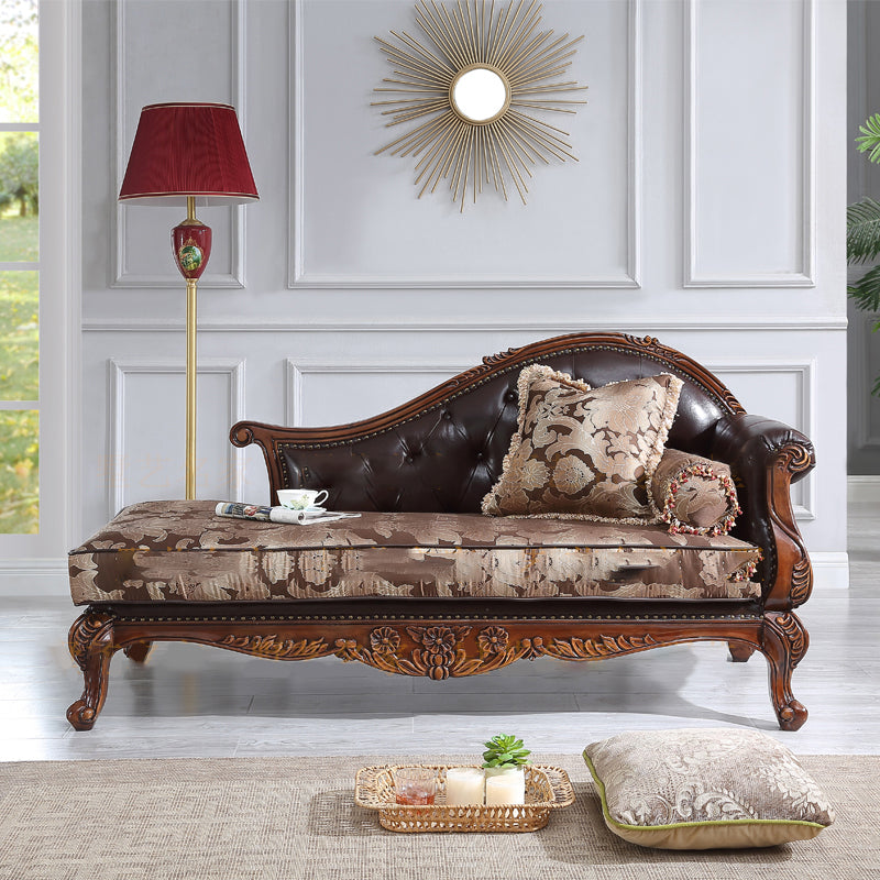 Traditional Upholstered Chaise Lounge Couch Fabric Chaise Lounge Chair with Arms Clearhalo 'Chairs & Seating' 'Chaise Lounge' 'chaise_lounge' 'furn' 'furn_chaise_lounge' 'Furniture' 'Living Room Furniture' 7606991