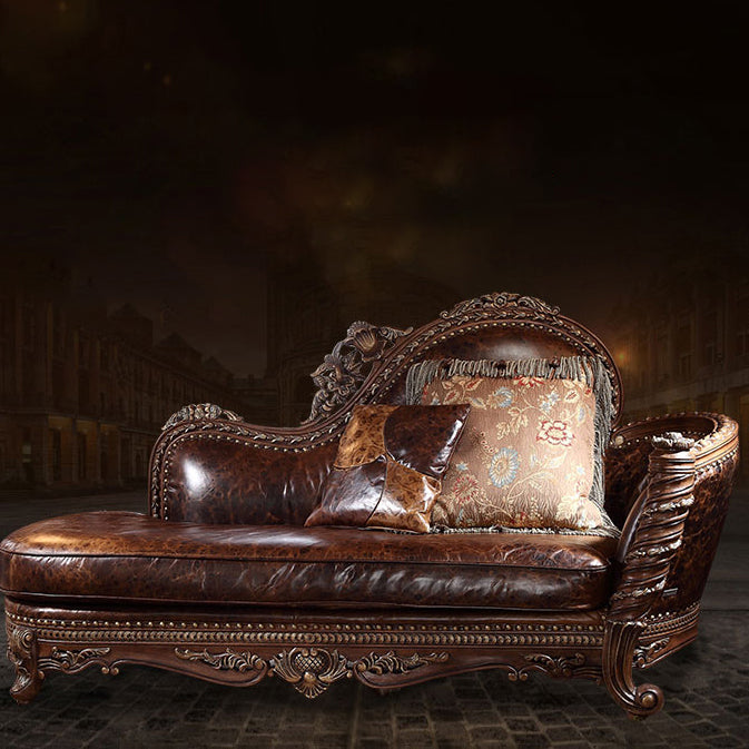 Traditional Upholstered Chaise Lounge Couch Fabric Chaise Lounge Chair with Arms Clearhalo 'Chairs & Seating' 'Chaise Lounge' 'chaise_lounge' 'furn' 'furn_chaise_lounge' 'Furniture' 'Living Room Furniture' 7606992