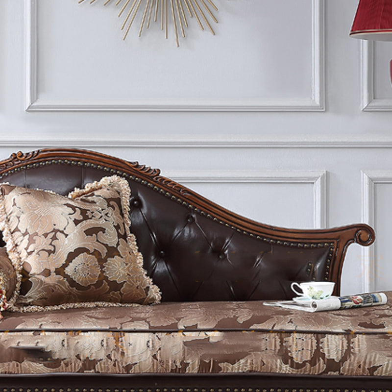 Traditional Upholstered Chaise Lounge Couch Fabric Chaise Lounge Chair with Arms Clearhalo 'Chairs & Seating' 'Chaise Lounge' 'chaise_lounge' 'furn' 'furn_chaise_lounge' 'Furniture' 'Living Room Furniture' 7606997