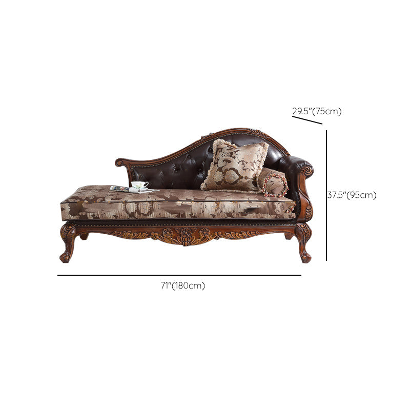 Traditional Upholstered Chaise Lounge Couch Fabric Chaise Lounge Chair with Arms Clearhalo 'Chairs & Seating' 'Chaise Lounge' 'chaise_lounge' 'furn' 'furn_chaise_lounge' 'Furniture' 'Living Room Furniture' 7606999