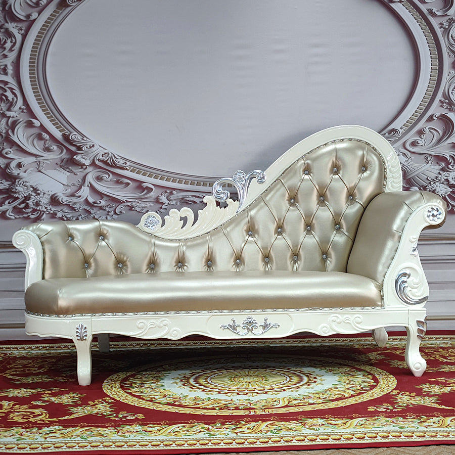 Traditional Upholstered Chaise Lounge Couch with Arms Chaise Lounge Chair Clearhalo 'Chairs & Seating' 'Chaise Lounge' 'chaise_lounge' 'furn' 'furn_chaise_lounge' 'Furniture' 'Living Room Furniture' 7607007