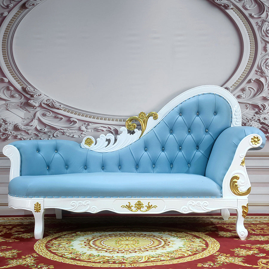 Traditional Upholstered Chaise Lounge Couch with Arms Chaise Lounge Chair Sky Blue Clearhalo 'Chairs & Seating' 'Chaise Lounge' 'chaise_lounge' 'furn' 'furn_chaise_lounge' 'Furniture' 'Living Room Furniture' 7607011