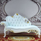 Traditional Upholstered Chaise Lounge Couch with Arms Chaise Lounge Chair White-Gold Clearhalo 'Chairs & Seating' 'Chaise Lounge' 'chaise_lounge' 'furn' 'furn_chaise_lounge' 'Furniture' 'Living Room Furniture' 7607021