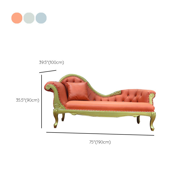 Traditional Upholstered Chaise Lounge Couch with Arms Chaise Lounge Chair Clearhalo 'Chairs & Seating' 'Chaise Lounge' 'chaise_lounge' 'furn' 'furn_chaise_lounge' 'Furniture' 'Living Room Furniture' 7607036