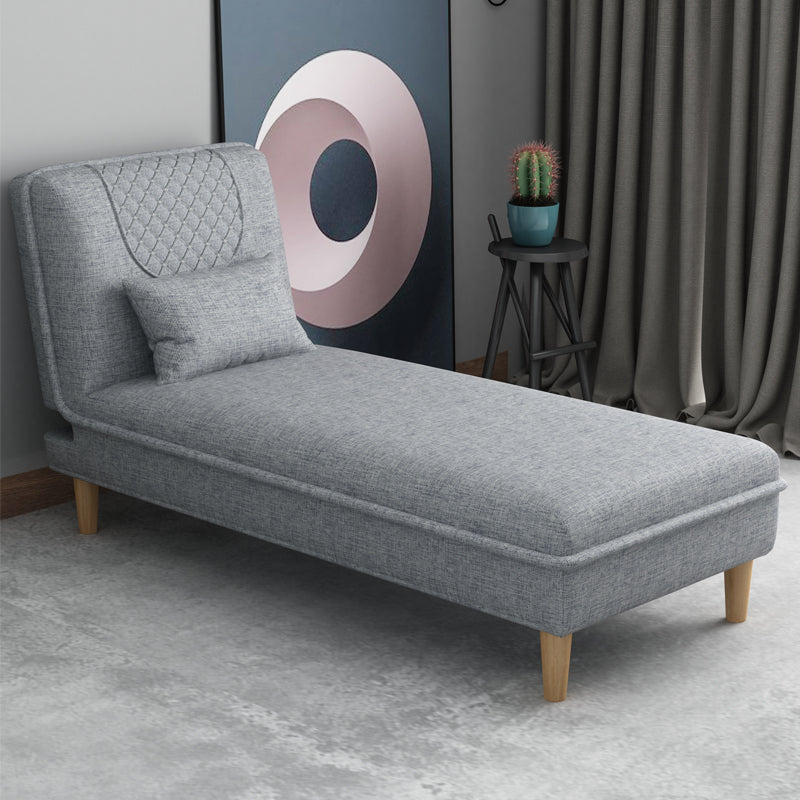 Contemporary Upholstered Chaise Lounge Couch Armless Chaise Lounge Chair Light Gray Clearhalo 'Chairs & Seating' 'Chaise Lounge' 'chaise_lounge' 'furn' 'furn_chaise_lounge' 'Furniture' 'Living Room Furniture' 7607051