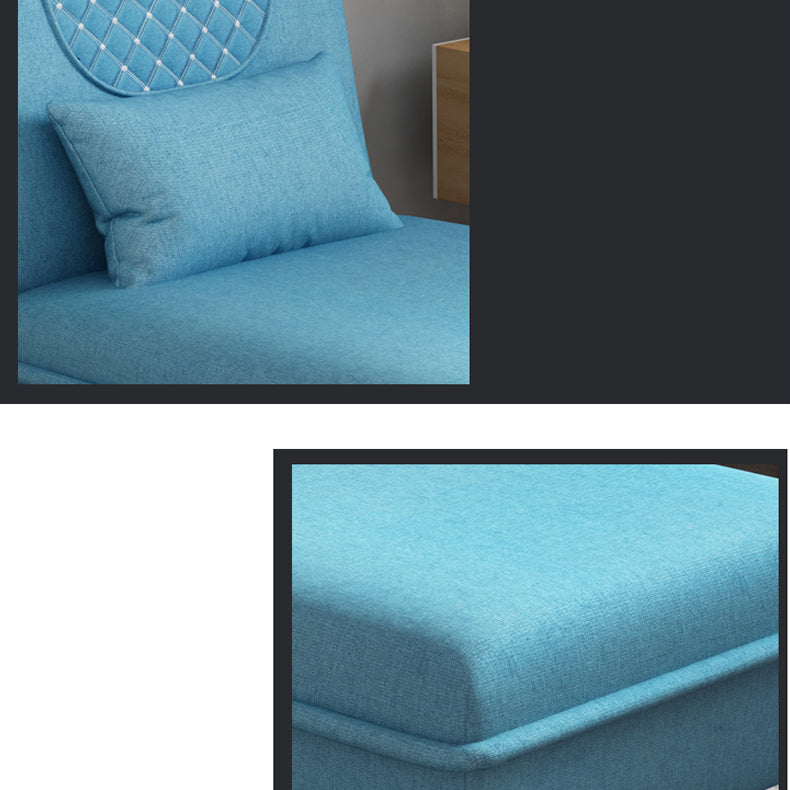 Contemporary Upholstered Chaise Lounge Couch Armless Chaise Lounge Chair Clearhalo 'Chairs & Seating' 'Chaise Lounge' 'chaise_lounge' 'furn' 'furn_chaise_lounge' 'Furniture' 'Living Room Furniture' 7607053