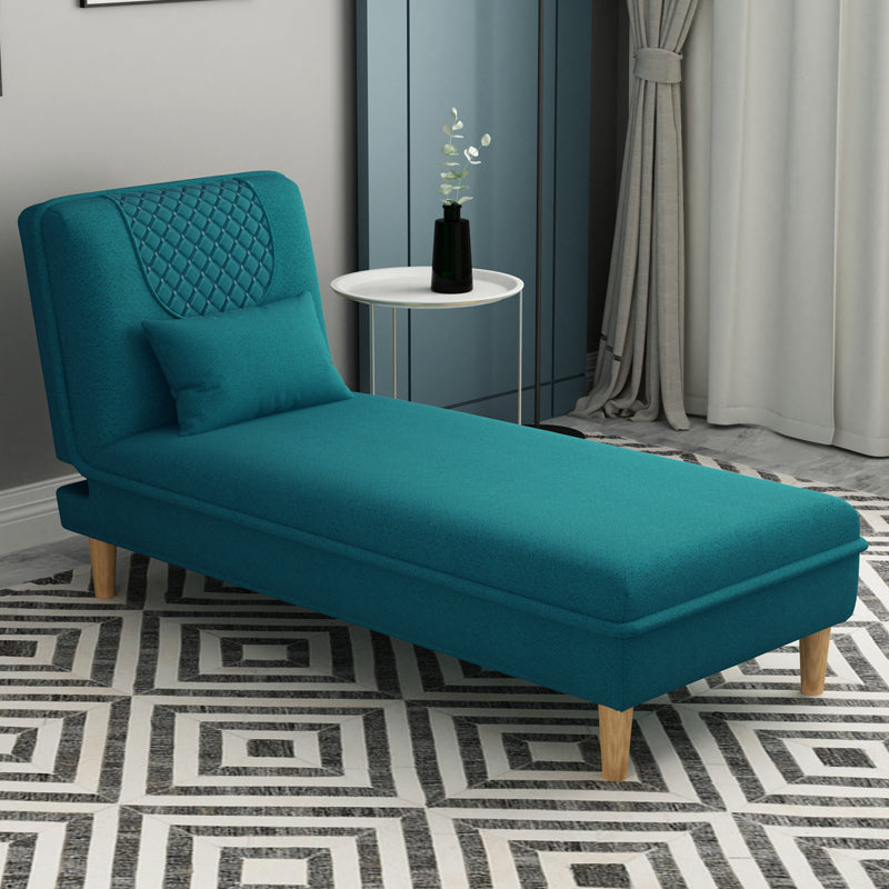 Contemporary Upholstered Chaise Lounge Couch Armless Chaise Lounge Chair Ocean Blue Clearhalo 'Chairs & Seating' 'Chaise Lounge' 'chaise_lounge' 'furn' 'furn_chaise_lounge' 'Furniture' 'Living Room Furniture' 7607060