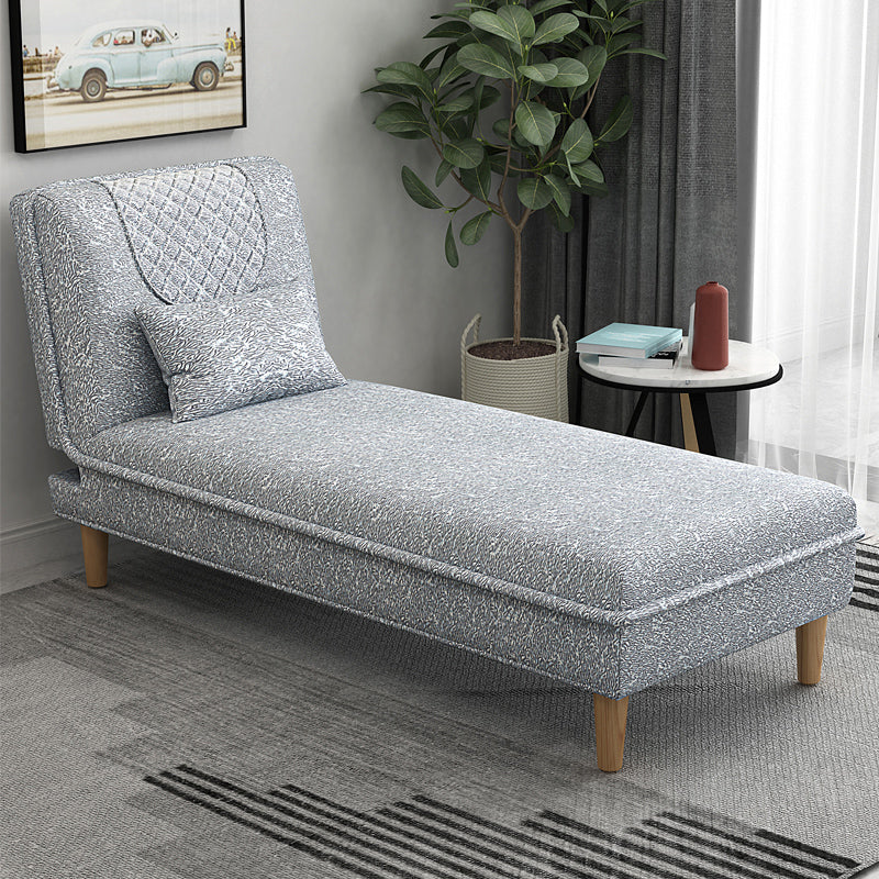 Contemporary Upholstered Chaise Lounge Couch Armless Chaise Lounge Chair Gray-White Clearhalo 'Chairs & Seating' 'Chaise Lounge' 'chaise_lounge' 'furn' 'furn_chaise_lounge' 'Furniture' 'Living Room Furniture' 7607062