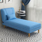 Contemporary Upholstered Chaise Lounge Couch Armless Chaise Lounge Chair Dark Blue Clearhalo 'Chairs & Seating' 'Chaise Lounge' 'chaise_lounge' 'furn' 'furn_chaise_lounge' 'Furniture' 'Living Room Furniture' 7607063