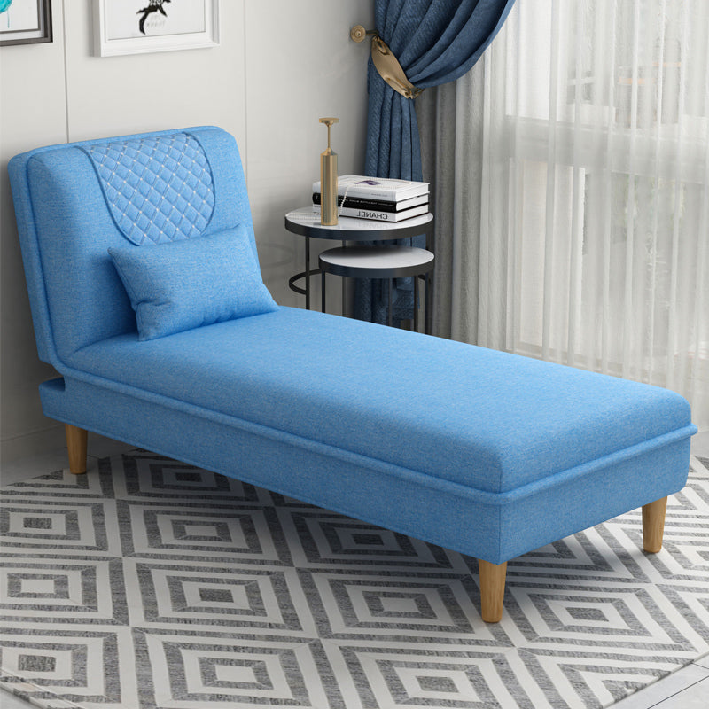 Contemporary Upholstered Chaise Lounge Couch Armless Chaise Lounge Chair Dark Blue Clearhalo 'Chairs & Seating' 'Chaise Lounge' 'chaise_lounge' 'furn' 'furn_chaise_lounge' 'Furniture' 'Living Room Furniture' 7607063