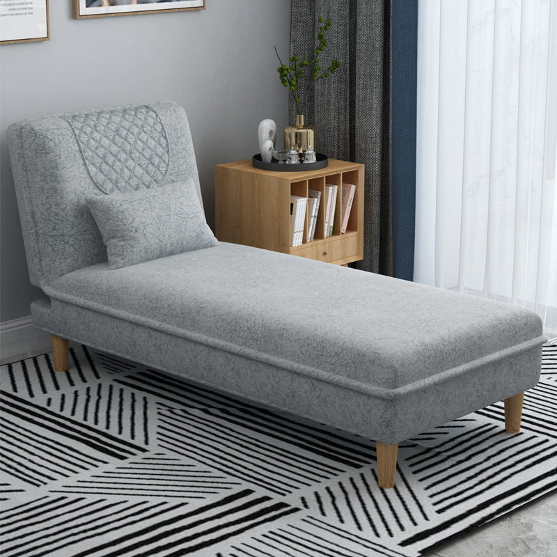 Contemporary Upholstered Chaise Lounge Couch Armless Chaise Lounge Chair Light Gray-White Clearhalo 'Chairs & Seating' 'Chaise Lounge' 'chaise_lounge' 'furn' 'furn_chaise_lounge' 'Furniture' 'Living Room Furniture' 7607064