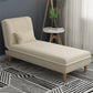 Contemporary Upholstered Chaise Lounge Couch Armless Chaise Lounge Chair Off-White Clearhalo 'Chairs & Seating' 'Chaise Lounge' 'chaise_lounge' 'furn' 'furn_chaise_lounge' 'Furniture' 'Living Room Furniture' 7607065