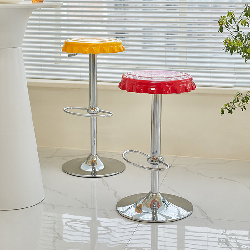 Contemporary Backless Indoor Armless Footrest Bar Stool with Metal Base Clearhalo 'Bar Furniture' 'Bar Stools' 'bar_stools' 'furn' 'furn_bar_stools' 'Furniture' 'Kitchen & Dining Furniture' 7607166