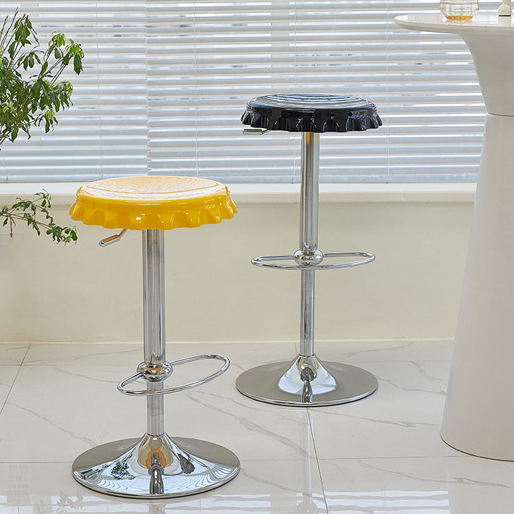 Contemporary Backless Indoor Armless Footrest Bar Stool with Metal Base Clearhalo 'Bar Furniture' 'Bar Stools' 'bar_stools' 'furn' 'furn_bar_stools' 'Furniture' 'Kitchen & Dining Furniture' 7607180