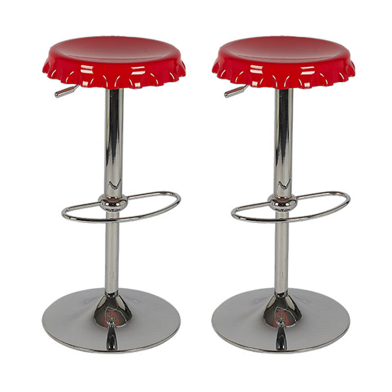 Contemporary Backless Indoor Armless Footrest Bar Stool with Metal Base Clearhalo 'Bar Furniture' 'Bar Stools' 'bar_stools' 'furn' 'furn_bar_stools' 'Furniture' 'Kitchen & Dining Furniture' 7607182