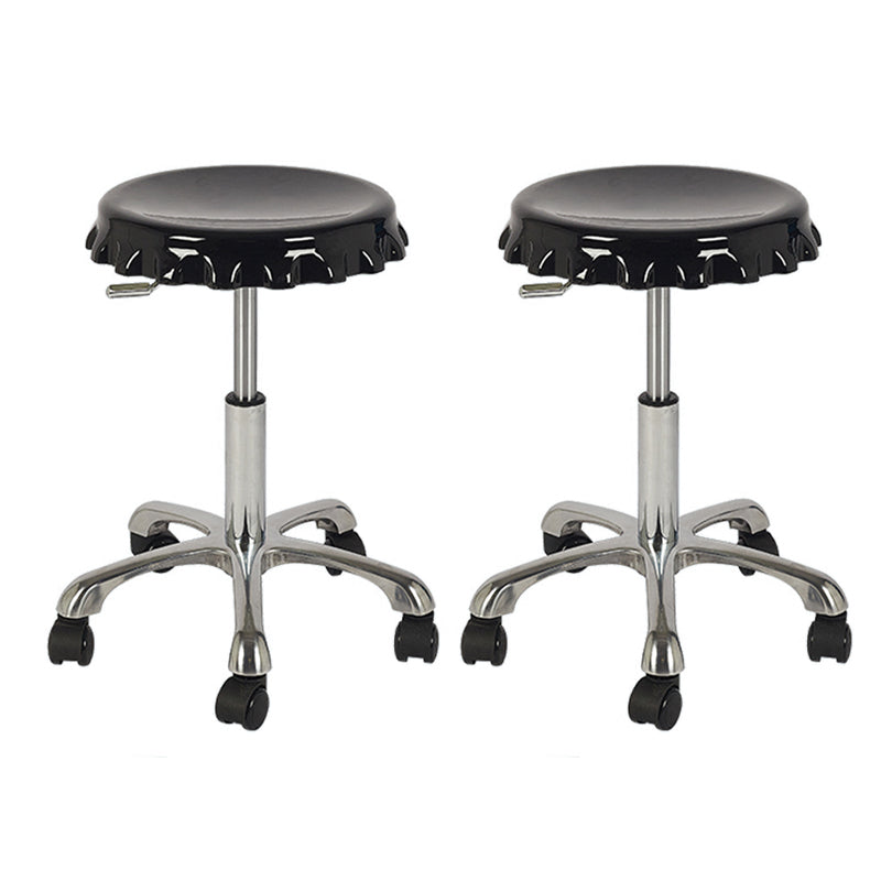 Contemporary Backless Indoor Armless Footrest Bar Stool with Metal Base Clearhalo 'Bar Furniture' 'Bar Stools' 'bar_stools' 'furn' 'furn_bar_stools' 'Furniture' 'Kitchen & Dining Furniture' 7607187