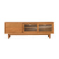 Scandinavian Media Console Wooden TV Media Console with Drawers 59"L x 16"W x 20"H Cherry Wood Clearhalo 'furn' 'furn_tv_stands_entertainment_centers' 'Furniture' 'Living Room Furniture' 'TV Stands & Entertainment Centers' 'TV Stands & Media Storage Furniture' 'tv_stands_entertainment_centers' 7609020