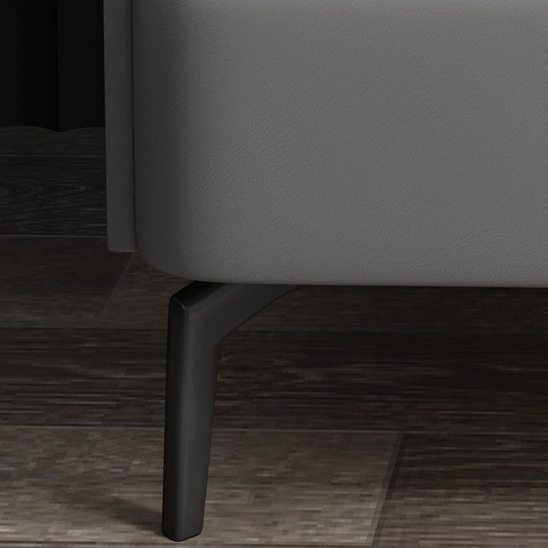 Moderno de acento de piedra de cabecera con 2 cajones