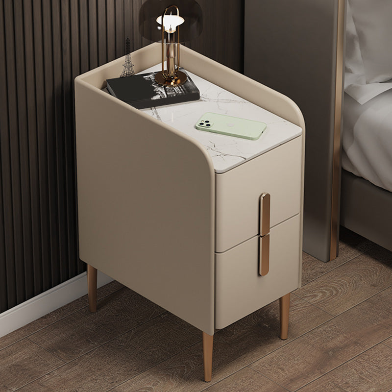 Steinbett Nachttisch Klassiker Glam -Nachtschrank für Schlafzimmer