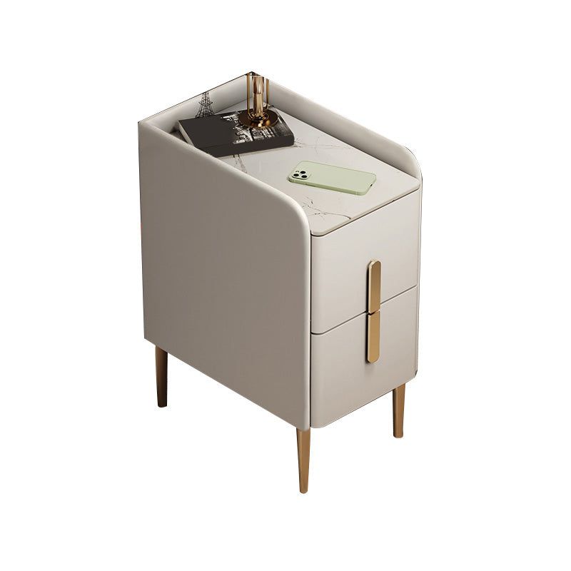 Steinbett Nachttisch Klassiker Glam -Nachtschrank für Schlafzimmer