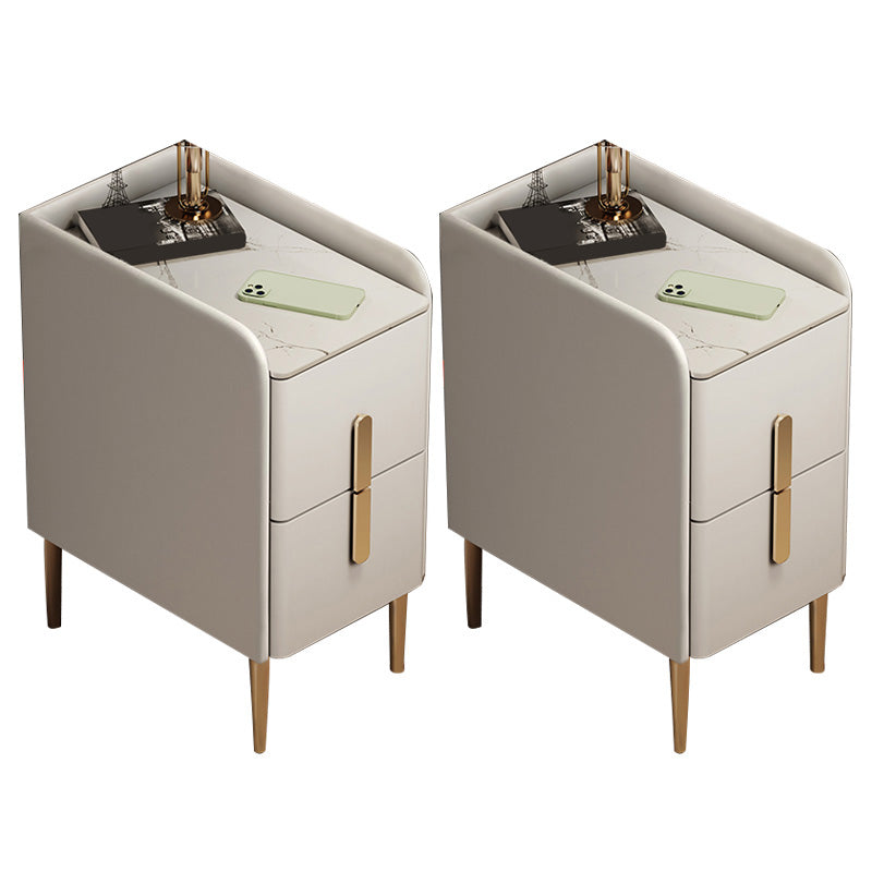 Steinbett Nachttisch Klassiker Glam -Nachtschrank für Schlafzimmer