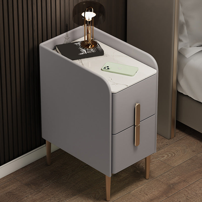 Steinbett Nachttisch Klassiker Glam -Nachtschrank für Schlafzimmer