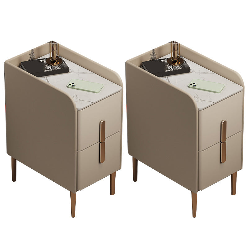 Steinbett Nachttisch Klassiker Glam -Nachtschrank für Schlafzimmer