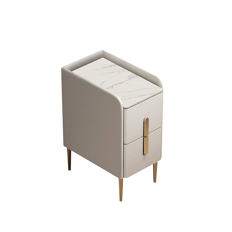 Steinbett Nachttisch Klassiker Glam -Nachtschrank für Schlafzimmer