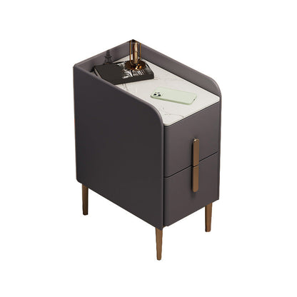 Steinbett Nachttisch Klassiker Glam -Nachtschrank für Schlafzimmer