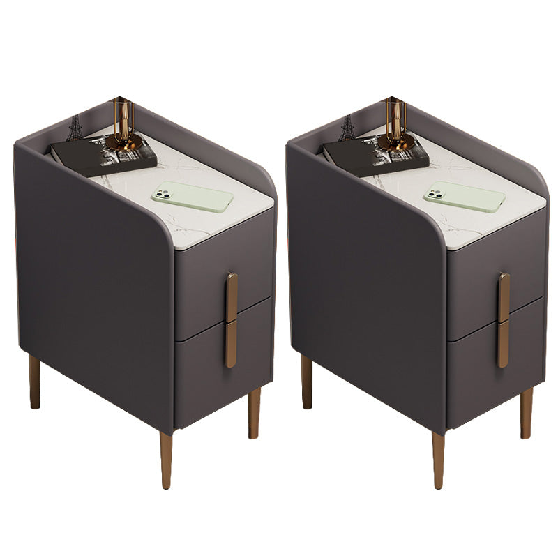 Steinbett Nachttisch Klassiker Glam -Nachtschrank für Schlafzimmer