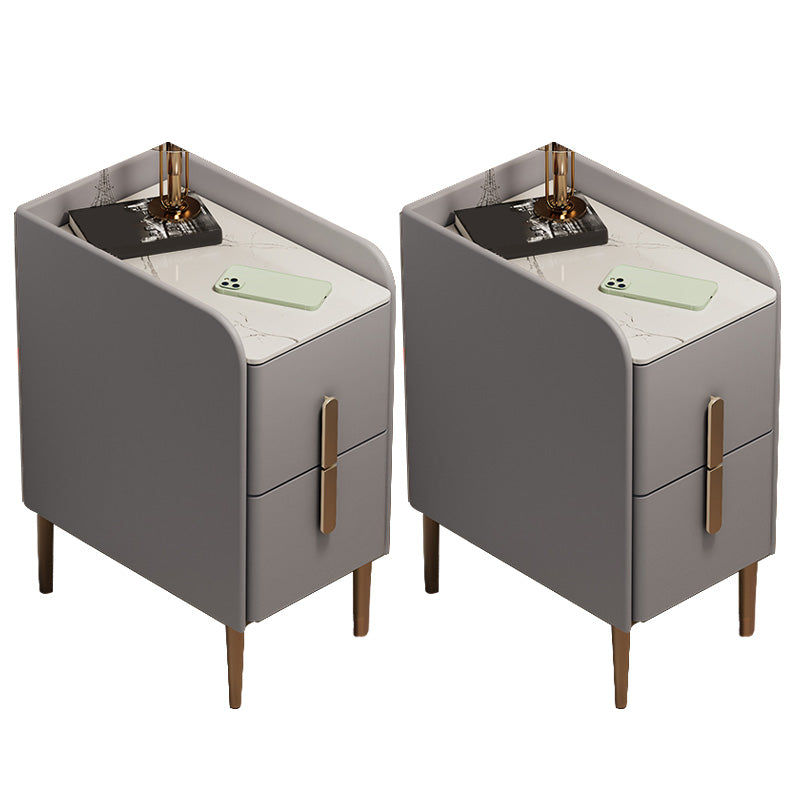 Steinbett Nachttisch Klassiker Glam -Nachtschrank für Schlafzimmer