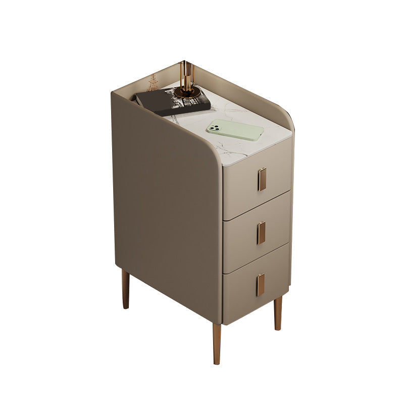 Steinbett Nachttisch Klassiker Glam -Nachtschrank für Schlafzimmer